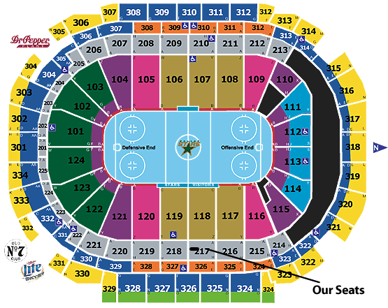 Dallas Stars Season Tickets for sale.